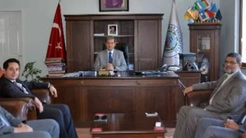 Kaymakam Vekili Osmanoğlu Ve Müftü Aslan'dan Başkan Özkan'a Ziyaret