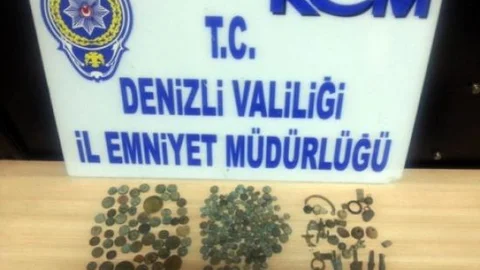 Denizli'de 260 Adet Tarihi Eser Ele Geçirildi