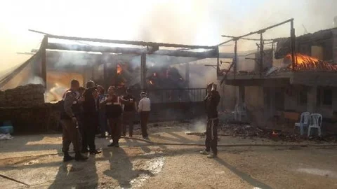 Yangında 250 Kurbanlık Hayvan Telef Oldu