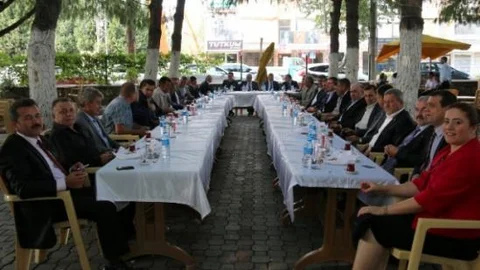 Saruhanlı'da Bayramlaşma Töreni