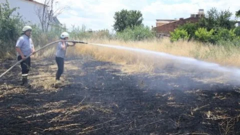 Nazilli'de 3 Hektar Ziraat Alanı Kül Oldu