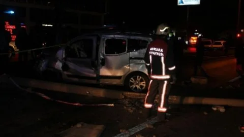 Başkent'te Trafik Kazası: 1 Ölü 8 Yaralı