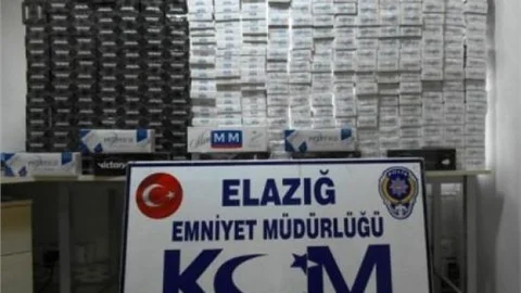 Elazığ'da 10 Bin Paket Kaçak Sigara Ele Geçirildi