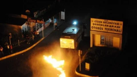 Cizre'de Olaylı 'kobani' Protestosu