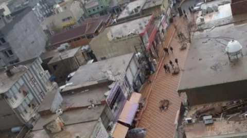 İdil'de Yağmur Sonrası Toz Bulutu