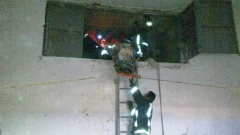 Boş Su Deposuna Düşen İşçiyi Afad Kurtardı