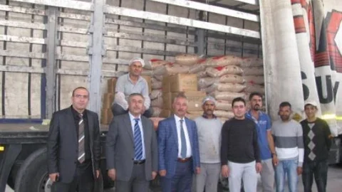Van'dan Suruç'a 20 Ton Gıda Malzemesi