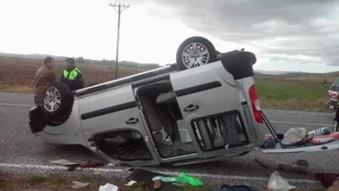 Yerköy'de Trafik Kazası : 4 Yaralı