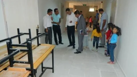 Kaymakam Aktürk Yapımı Tamamlanan Okulda İncelemelerde Bulundu