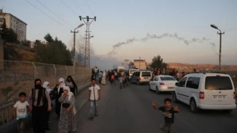 Cizre'de Olaylı Cenaze Karşılaması