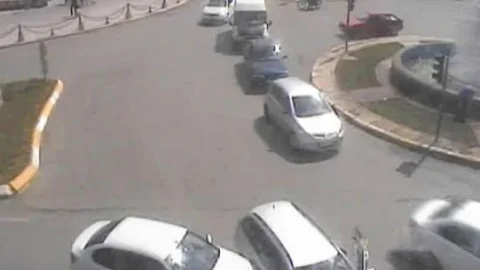 Erzincan'da Trafik Kazaları Mobese'ye Yansıdı