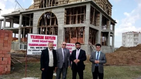 Müftüden Cami İnşaatına Ziyaret