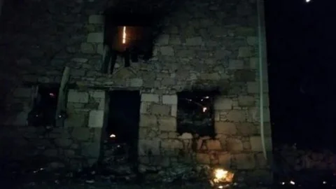 Demirci'de Ev Yangını