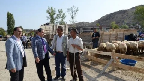 Başkan Eser Kurban Pazarını Ziyaret Etti