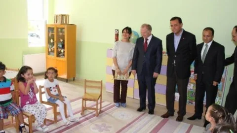 Gülşehir'de Yapımı Tamamlanan Anaokulu Düzenlenen Törenle Hizmete Açıldı