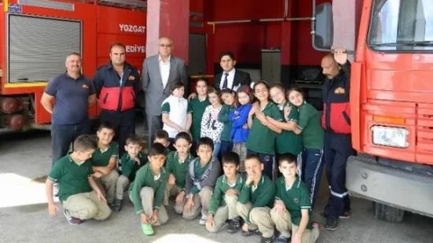 Yozgat Özel Ergin Koleji Öğrencileri İtfaiye Müdürlüğünü Ziyaret Etti