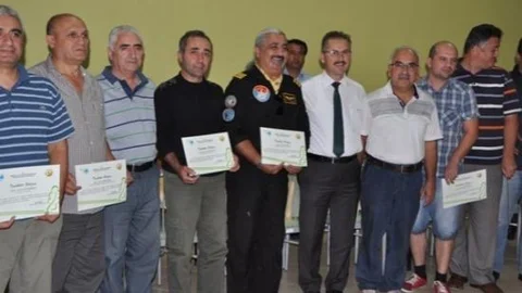 Silifke Helikopter Ekibine Teşekkür Belgesi