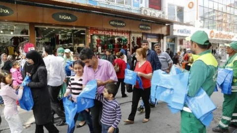 Şahinbey 22o Bin Adet Kurban Atık Poşeti Dağıttı