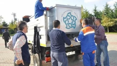 Tekirdağ'da Yeni Mahallerlere Yeni Çöp Konteynerleri Dağıtıldı