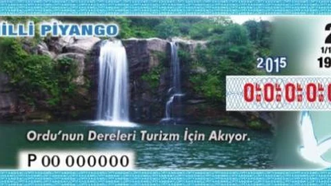 Ordu'nun Dereleri Milli Piyango Biletinde