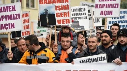 Gümüşhane'de Madencilerden Yürüyüş