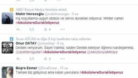 Aibü'de Öğrencilerin Kapalı Durak İsyanı