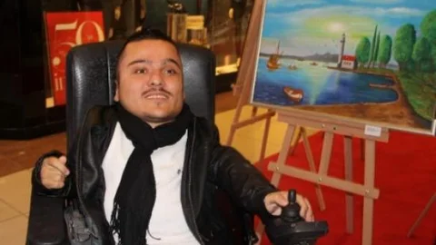 Engelli Ressamdan Sergi