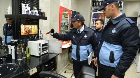 Zabıtadan Kuaför Denetimi