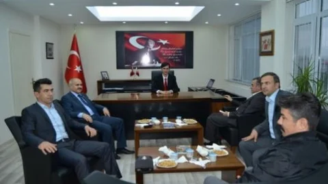 Kaymakamlardan Kaymakam Meşeli'ye Ziyaret