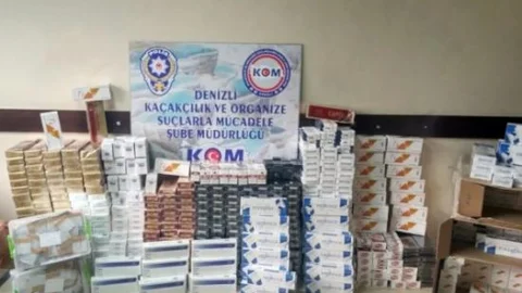 Denizli'de 5 Bin 780 Paket Kaçak Sigara Ele Geçirildi