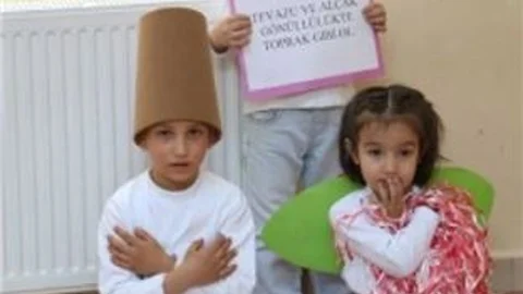 Şehitkamilli Minik Öğrencilerden Semazen Gösterisi