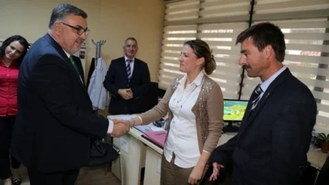 Kırklareli Belediye Başkanı Kesimoğlu Belediye Personeli Bayramlaştı