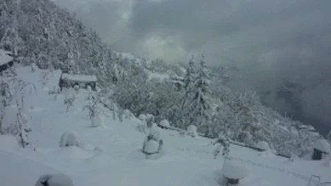 Artvin'de Kar Yağışı