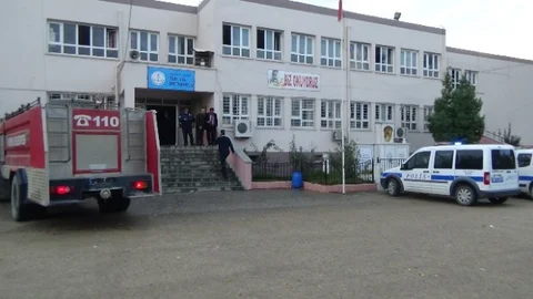 İlkokulda Yangın Çıktı