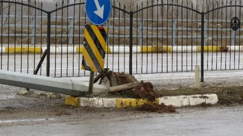 Kelkit'te Şiddetli Rüzgar