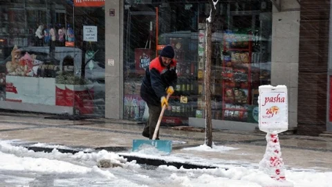 Gümüşhane'de Yoğun Kar Yağışı