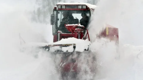 Gümüşhane'de Eksi 20 Derecede Karla Mücadele