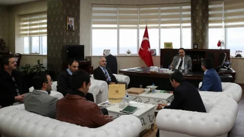 Eğitim-Bir-Sen'den Rektör Yılmaz'a Ziyaret