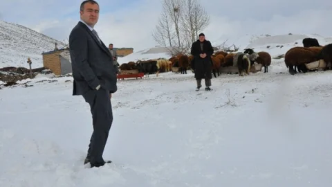 Patnos Kaymakamı Mahmuthan Arslan Kapalı Köy Yollarındaki Yol Açma Çalışmalarını Yerinde Takip Etti