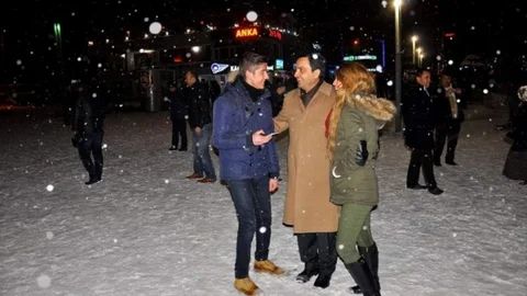 Kırşehirlilerin Kar Keyfi