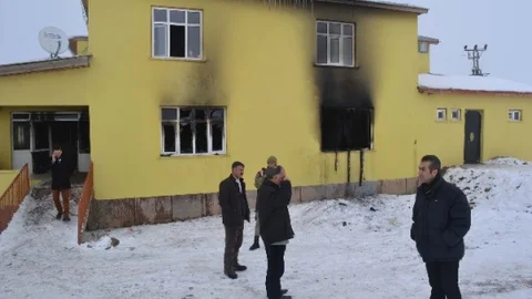 Muş Kayak Evi Yakıldı