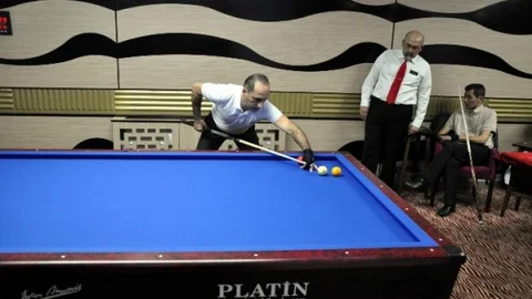 Nevşehir'de 3 Bant Bilardo Şampiyonası Yapıldı