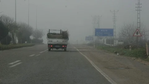 Kilis'te Yoğun Sis Etkili Oldu