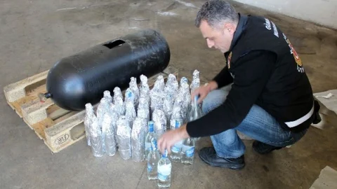 LPG Tankından 45 Şişe Kaçak İçki Çıktı