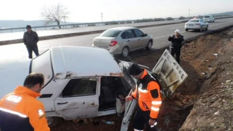 Kilis'te Trafik Kazası 1 Yaralı