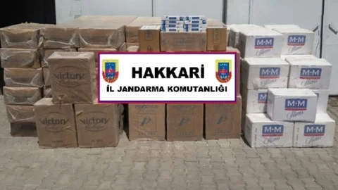 Hakkari'de Kaçak Sigara Operasyonu
