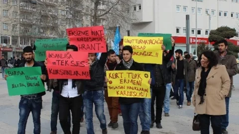 Kırşehir'de Hrant Dink İçin Destek Açıklaması