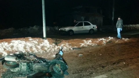 Hisarcık'ta Trafik Kazası 1 Yaralı