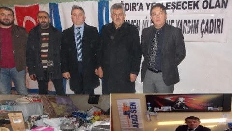 AFAD-Sen'den Yardım Çadırına Ziyaret