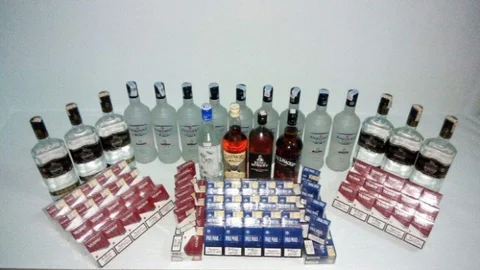 Trabzon'da Kaçak İçki Ve Sigara Operasyonu